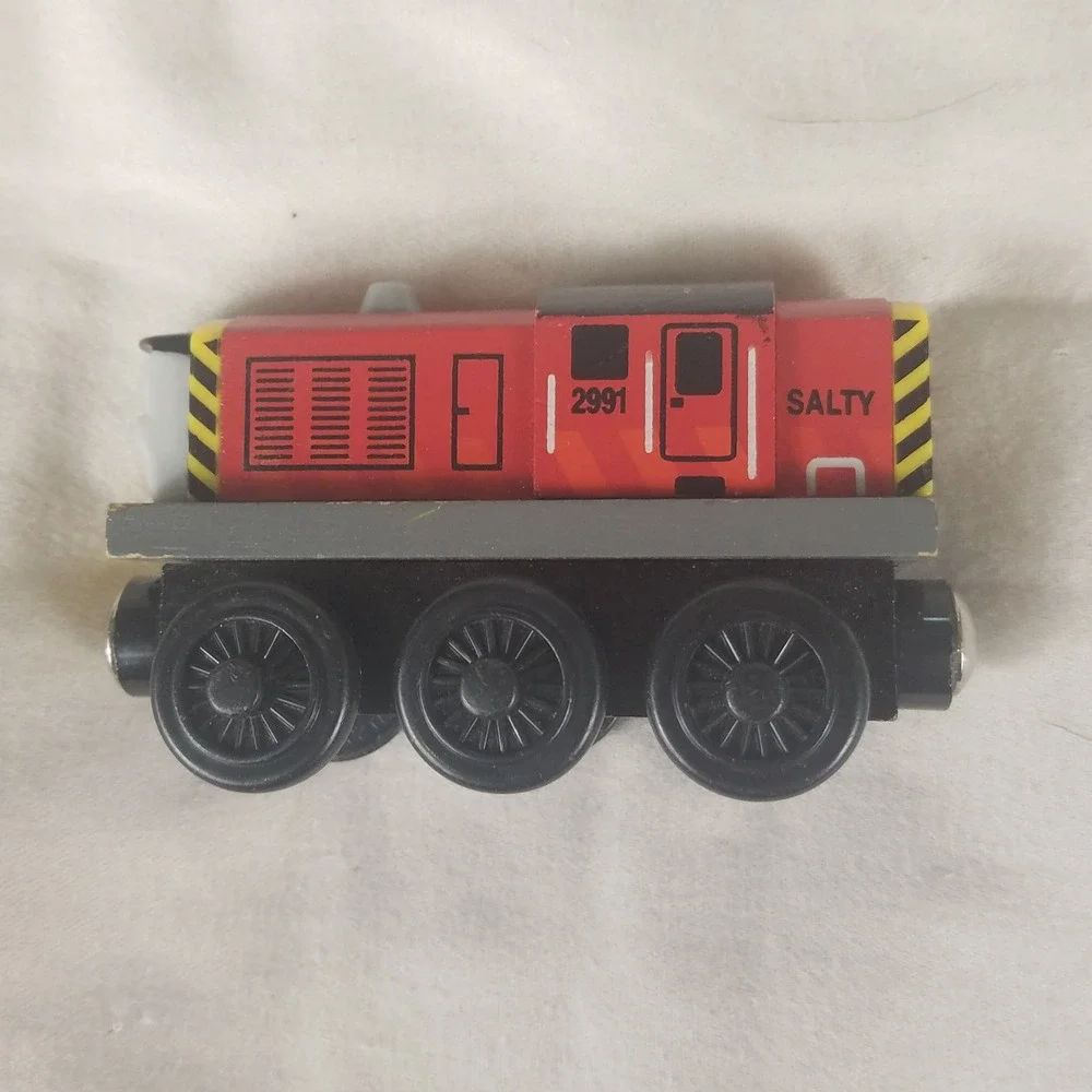 Thomas & Friends Salty Wooden Railway Kids OS Red Good 2991 Diesel Engine Toy